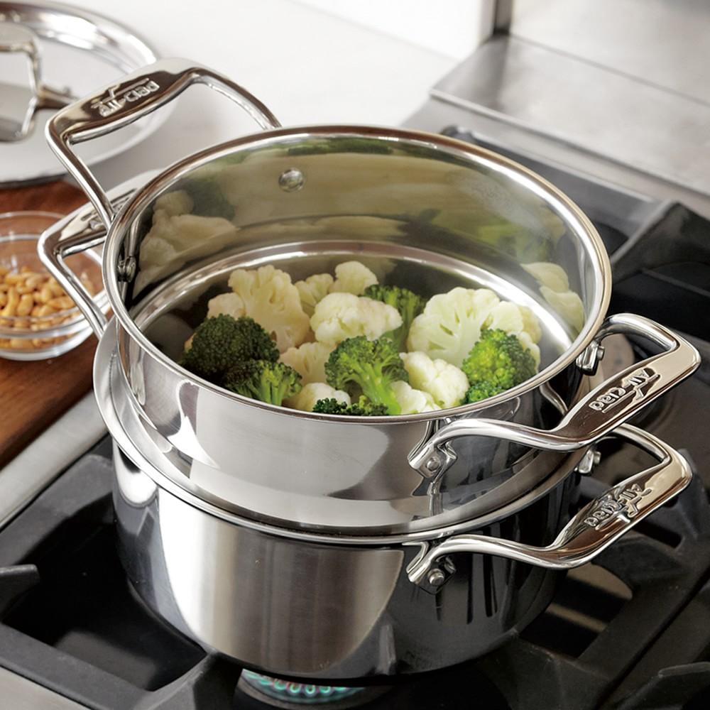 All-Clad D5® Stainless Steel 2.8L Steamer Set | Williams Sonoma